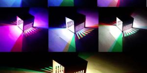 DecorAdda OPP PARALLEL CUT MULTICOLOUR 3W LED Wall Ceiling Light