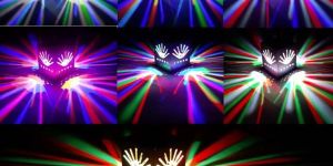 DecorAdda PALM MULTICOLOUR 3W LED Wall Ceiling Light