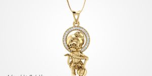 Buy Adorable Bal Hanuman Gold Pendant only at Rs. 23000