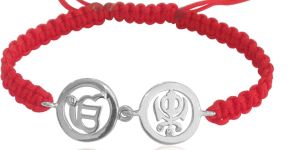 Buy Ik Onkar & Khanda Silver Bracelet only at Rs. 1700