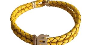 Ik Onkar Fancy Leather Bracelet