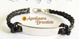 Leather Identity Tag Bracelet
