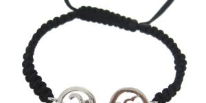 Onkar Silver Bracelet