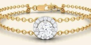 Portia Diamond Studded Gold Bracele