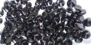 Moissanite Black Round Cut