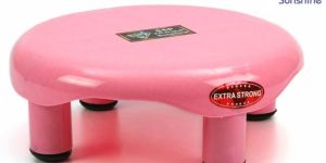 Round Plastic Bathroom Stool