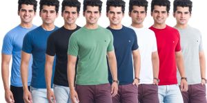 Mens Plain Round Neck T-Shirts