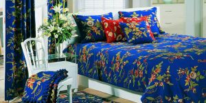 Royal Blue Cotton Fabrics - Queen