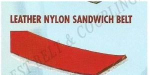 Leather & Rubber Nylon Sandwich Belts