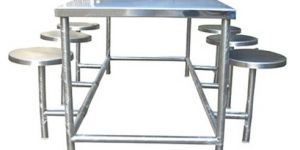 Stainless Steel Canteen Dining Table Set