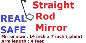 Overhead Search Straight Rod Mirror