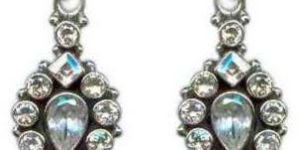 CUT-ER-001-Gemstone Hoop Earrings