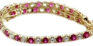 Gold Gemstone Bracelet  - Ggbr 001