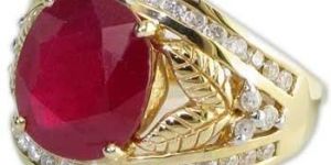 White Gold Gemstone Rings - Gr 002