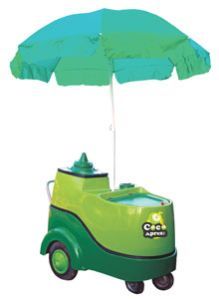 Tender Coconut Water Vending Push Cart