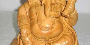 Wooden Ganesh
