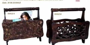 Wooden Magazine Rack