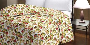 Floral Printed Cotton Multi-Color AC Single mini Blanket