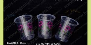 Plastic Disposable Printed Glass