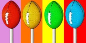 Rugby Ball Lollipop