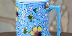 Blue Pottery Coffee Mug