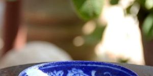 Blue Pottery Soap Dish