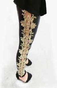 Designer Embroidered Leggings