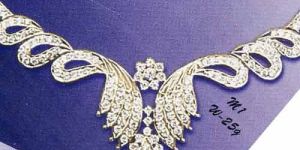 Gold Cubic Zirconia Necklace