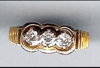 Gold Cubic Zirconia Ring