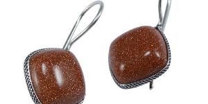 Brown Sunstone Women Earring