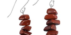 Red Jasper Gemstone 925 Sterling Silver Earring