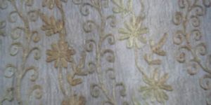 Printed Tissue with Embroidery