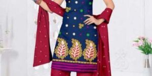 Embroidered Salwar Suit Material