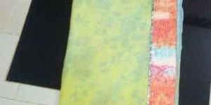 Light Green Shimmer Satin Chiffon Sarees