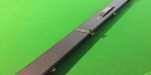 Cue Case Black Wood Leather