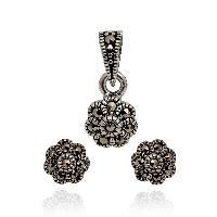 Antique Silver Pendant Set