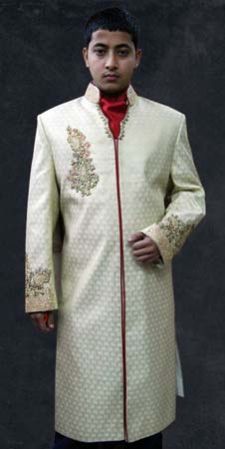 Silk Embroidered Sherwani (SH027)