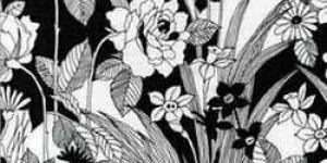 Ladies Printed Suit Material (black & White)