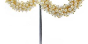 Indian Style Fashion Pearls Polki Earrings