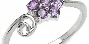Amethyst  Gemstone Ring with 925 Sterling Silver