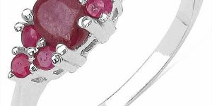 Ruby Gemstone Ring with 925 Sterling Silver