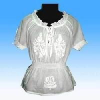 Chikan Embroidered Top