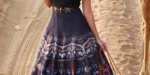 Patel Marketers  Royal Black Bhagalpuri Desiner  Stitched Salwar Suit 33