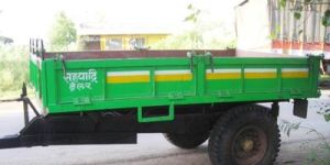 Two Wheeled Red Tipping Trailer