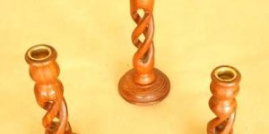 Wooden Candle Holders (04)