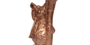 Bronze Knight Blowing Horn Statue