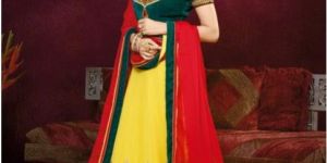 Stunning Yellow Georgette Lehenga