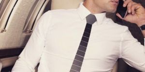 Straight Line Acrylic Tie