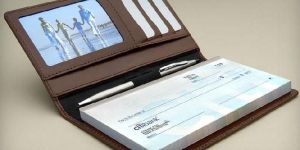 Leather Cheque Book Holders