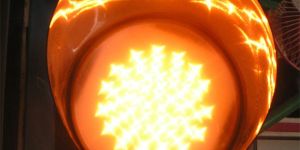 Solar LED Traffic Light Blinker